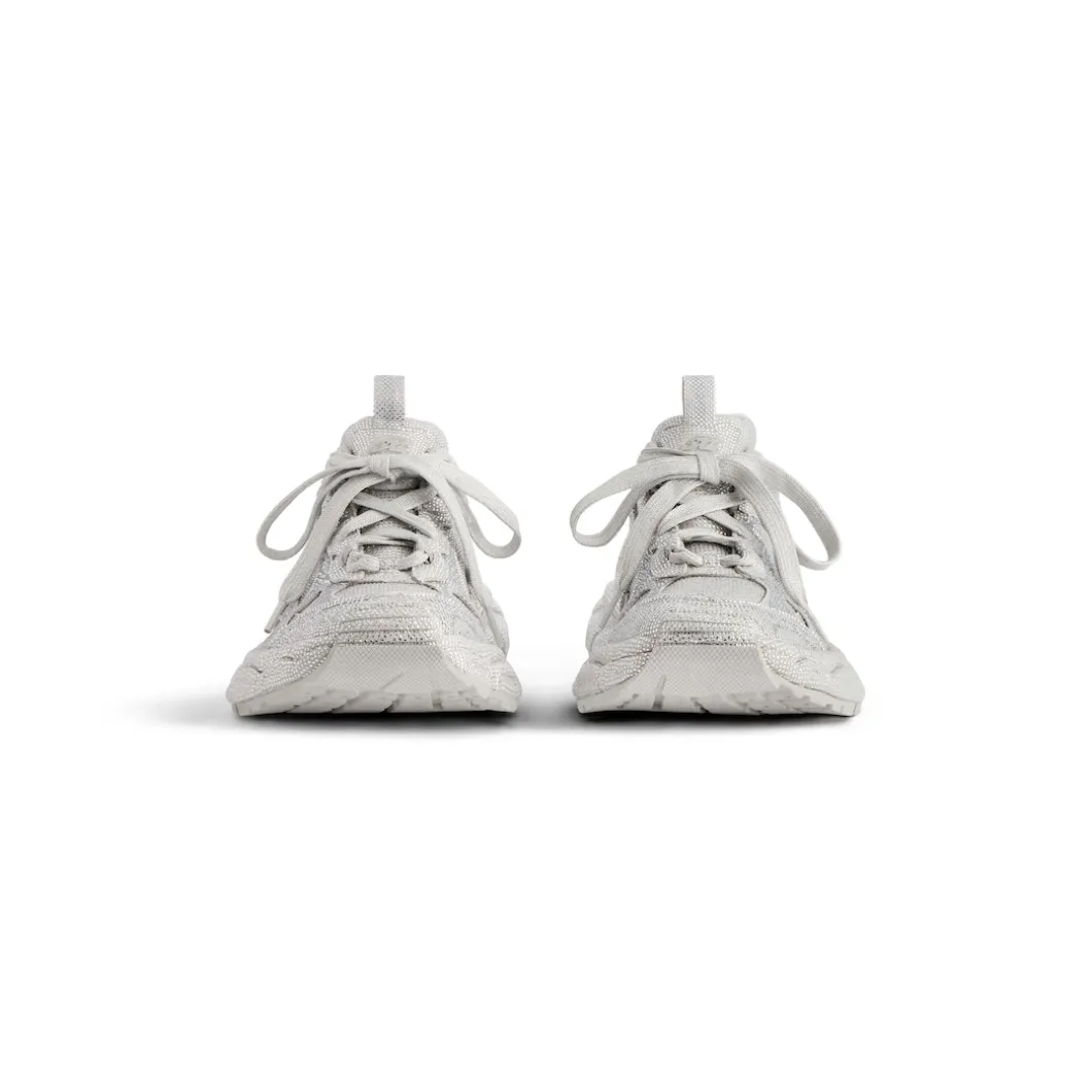 Men's 3xl Sneaker With Rhinestones in Light Grey
