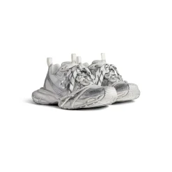 Men's 3xl Summer Mesh Sneaker  in White/silver