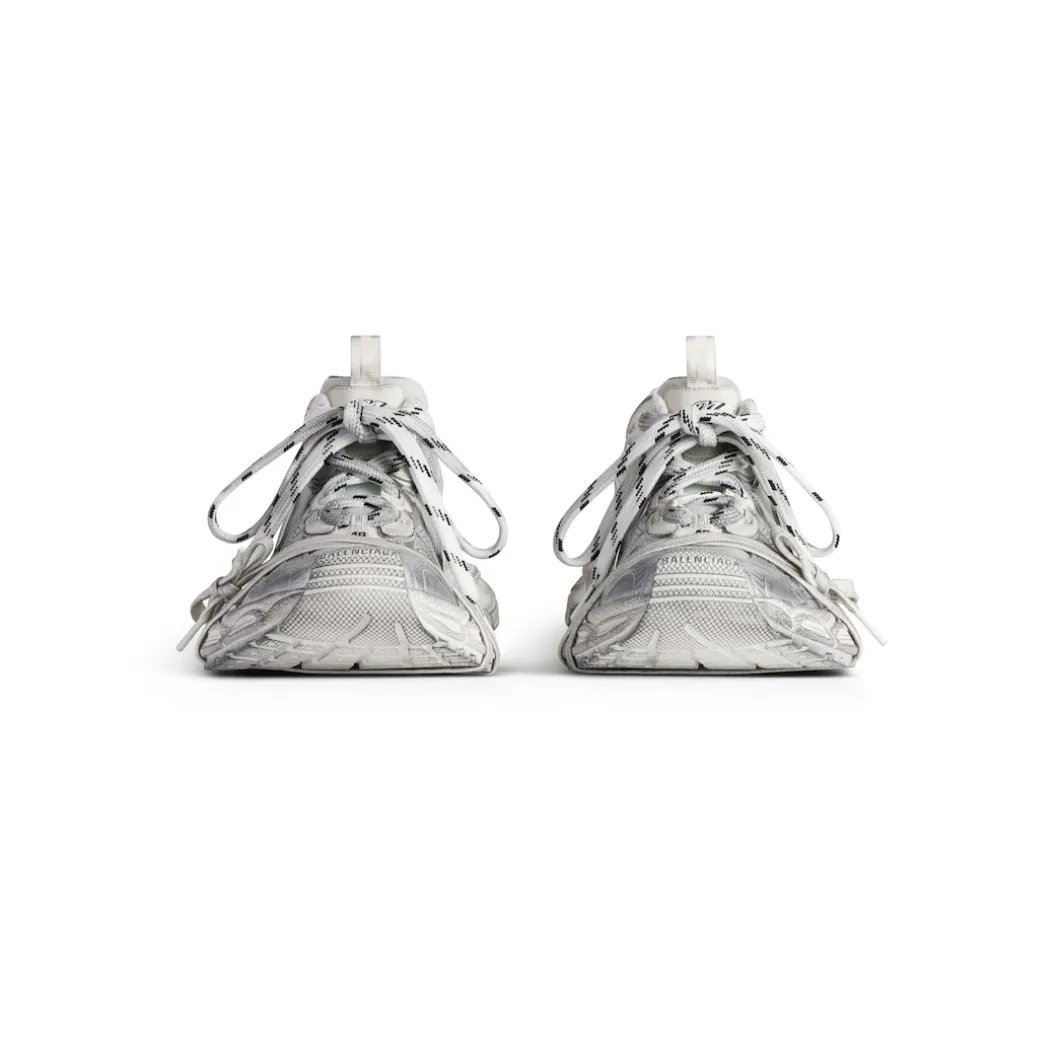 Men's 3xl Summer Mesh Sneaker in White/silver
