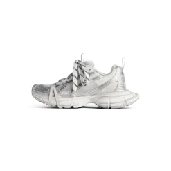 Men's 3xl Summer Mesh Sneaker in White/silver