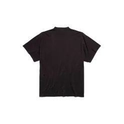 Metal Bb Stencil T-shirt Oversized in Black/white