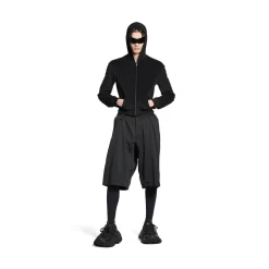 Minimal Cargo Shorts in Black