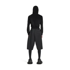 Minimal Cargo Shorts in Black
