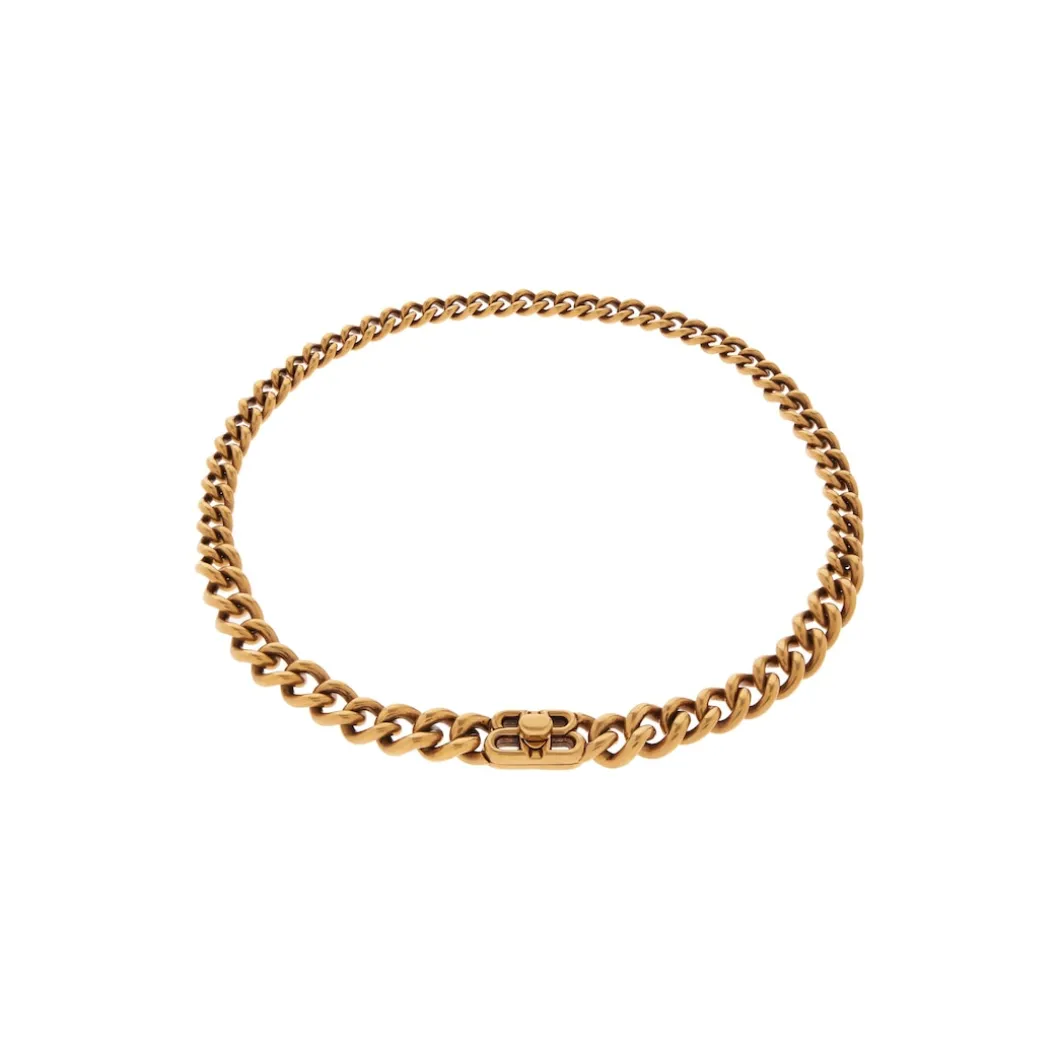 Monaco Chain Necklace in Antique Gold