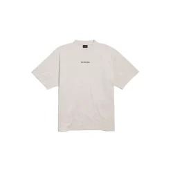 New Balenciaga Back T-shirt Medium Fit in Off White