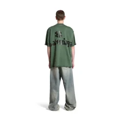New Tape Type T-shirt Medium Fit in Dark Green