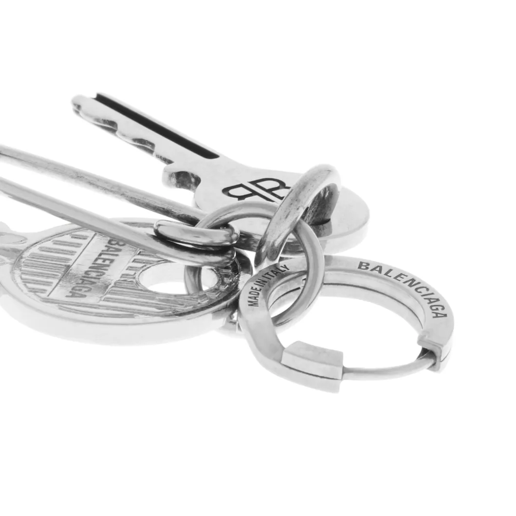 Old School Earrings in Silver