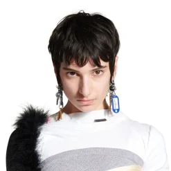 Old School Earrings in Silver