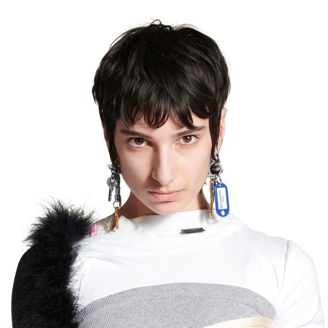 Old School Earrings in Silver
