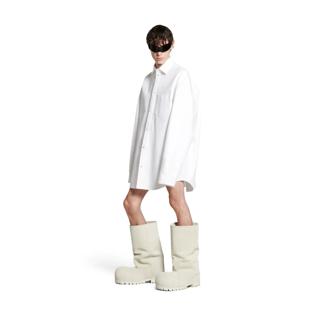 Outerwear Shirt Large Fit in White