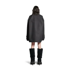 Outerwear Shirt Large Fit in Black