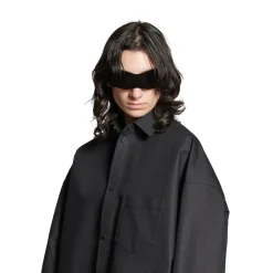 Outerwear Shirt Large Fit in Black