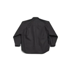 Outerwear Shirt Large Fit in Black
