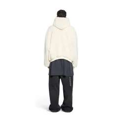 Outerwear Zip-up Hoodie in Light Beige