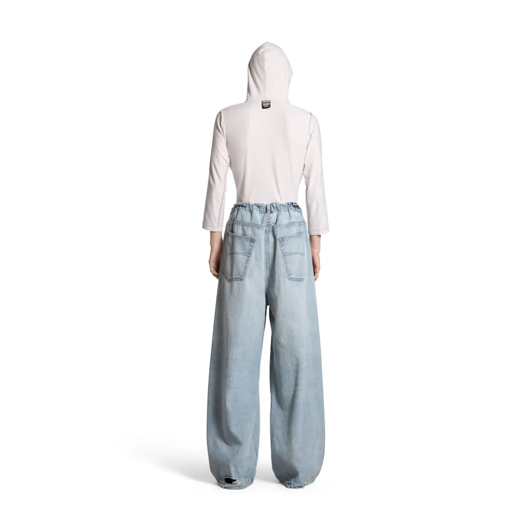 Oversized Baggy Pants in Blue