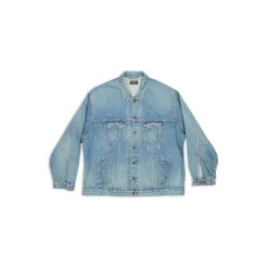 Oversized Jacket in Acid Blue