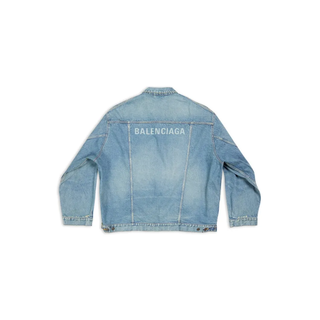 Oversized Jacket in Acid Blue