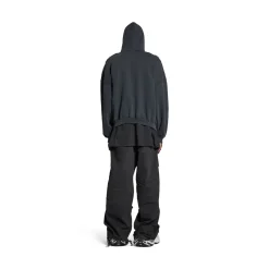 Paris Liberty Hoodie Oversized in Black