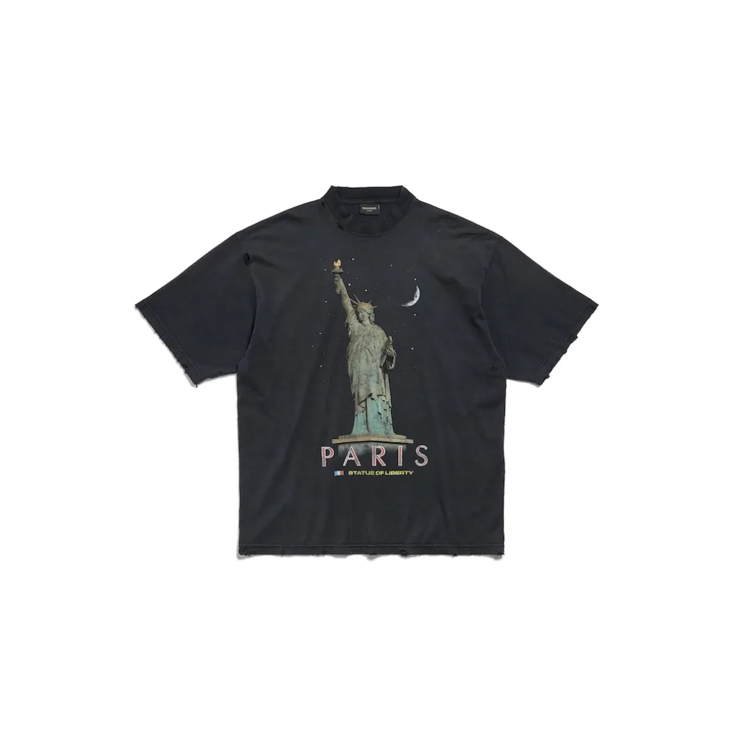Paris Liberty T-shirt Medium Fit in Black