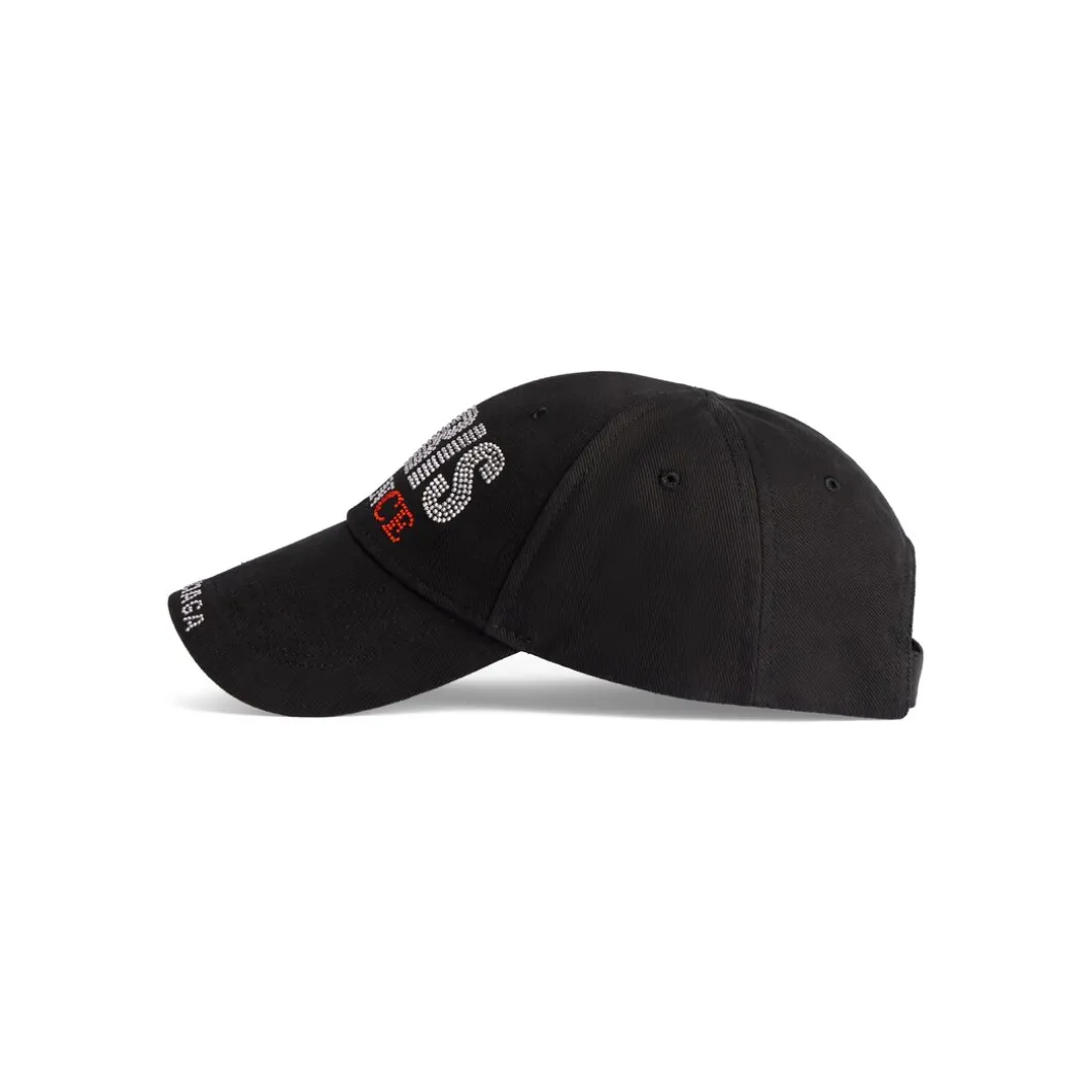 Paris Strass Cap in Black