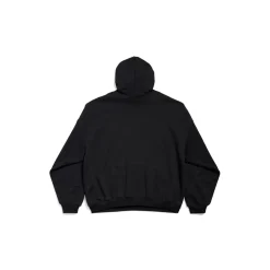 Paris Strass Hoodie Large Fit  in Black