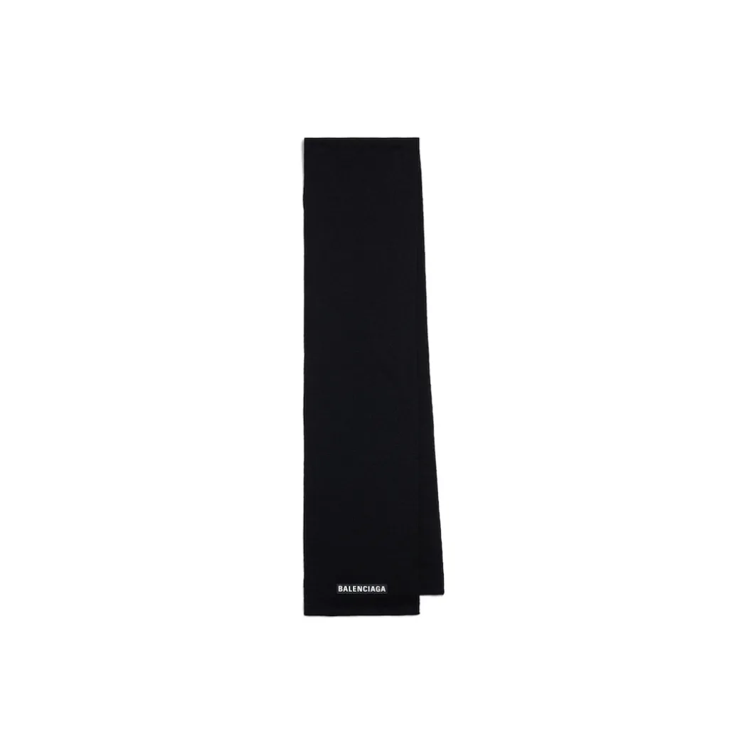 Patch Scarf in Black