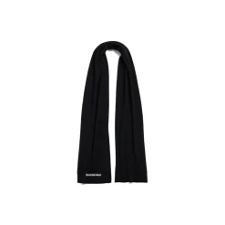 Patch Scarf in Black