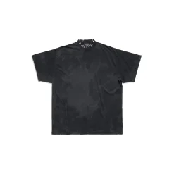 Pierced T-shirt Oversized in Black