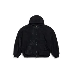 Pigalle Outerwear Zip-up Hoodie in Black