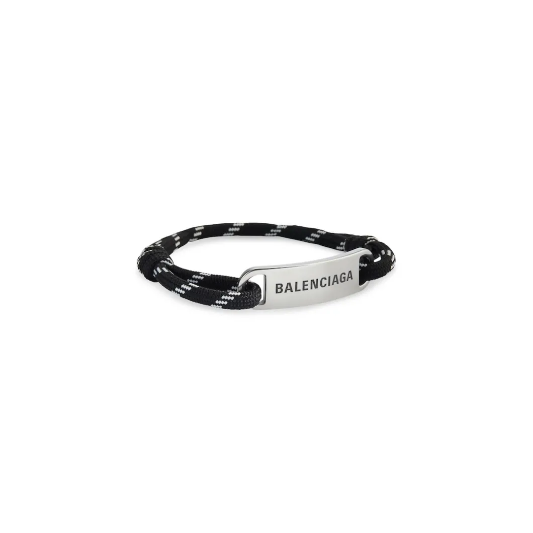 Plate Bracelet in Black