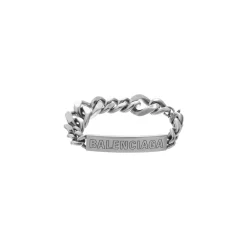 Plate Twist Bracelet in Antique Silver