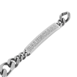 Plate Twist Bracelet in Antique Silver