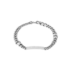 Plate Twist Necklace in Antique Silver