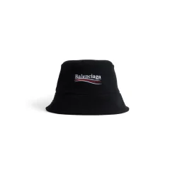 Political Campaign Bucket Hat in Black