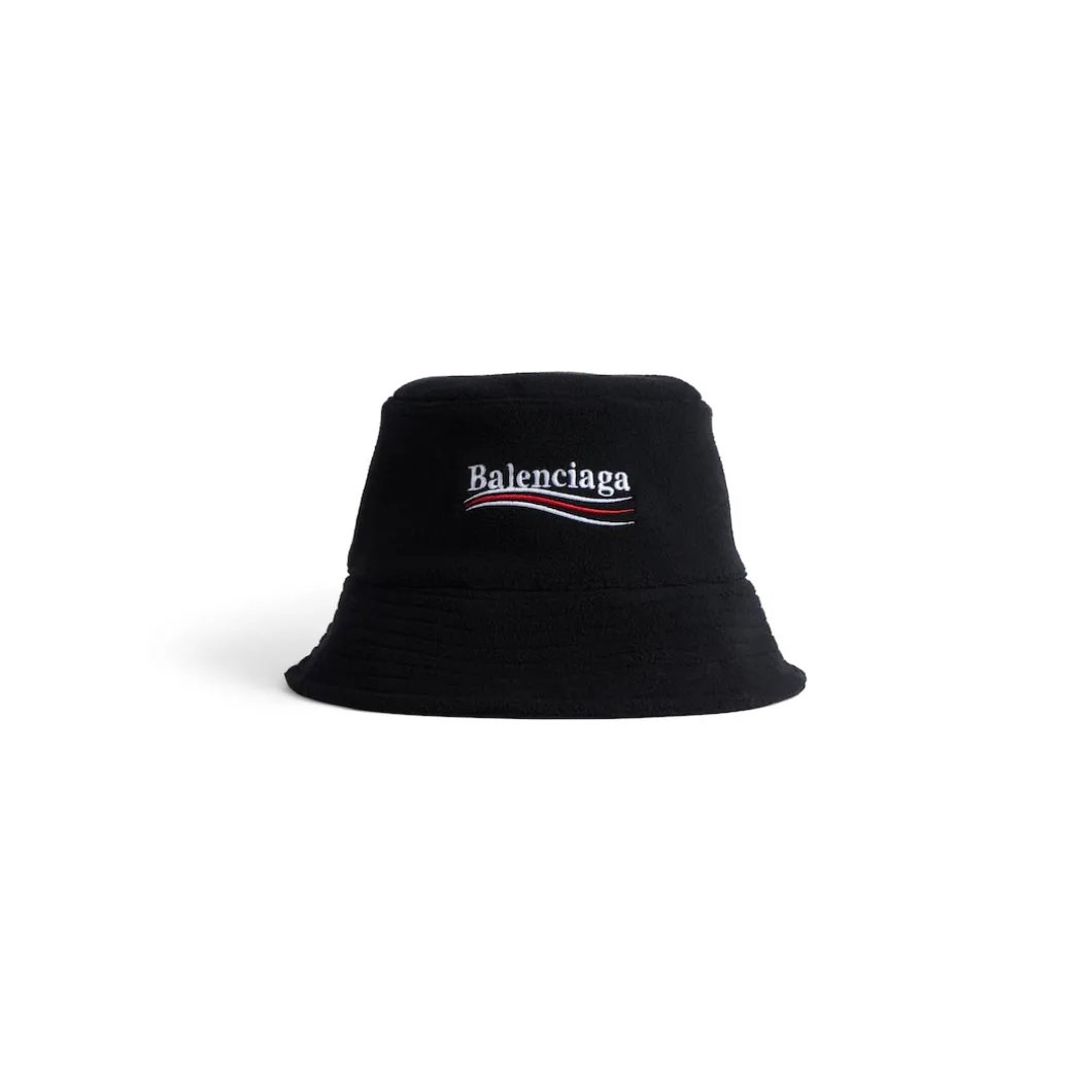 Political Campaign Bucket Hat in Black