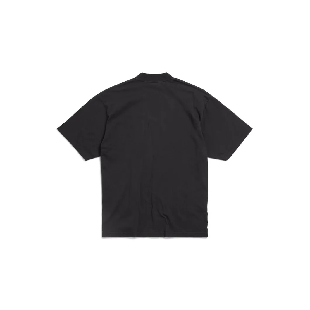 Political Stencil T-shirt Medium Fit in Black/white