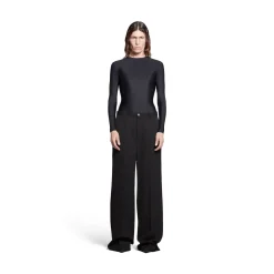 Regular Fit Tailored Pants in Black
