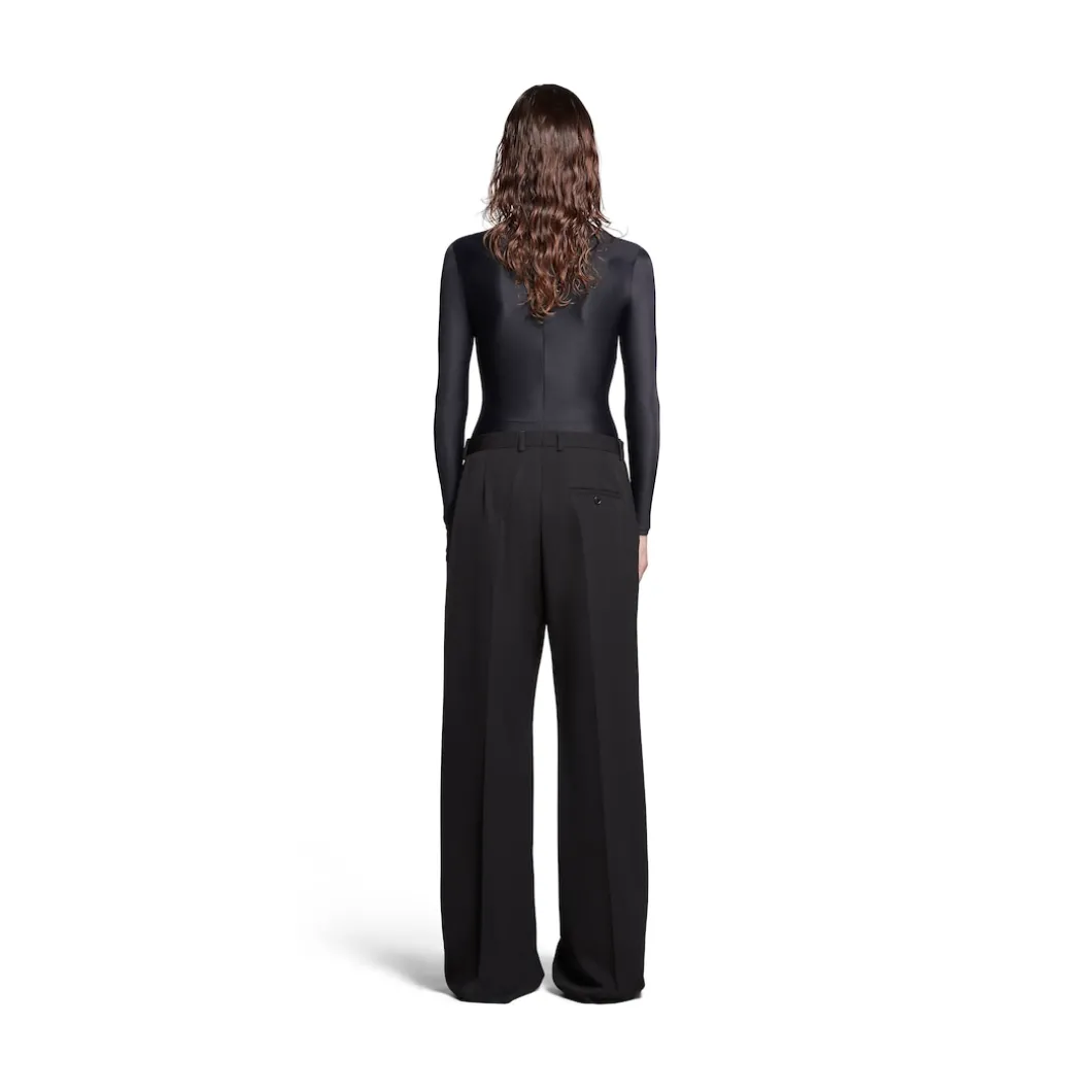 Regular Fit Tailored Pants in Black