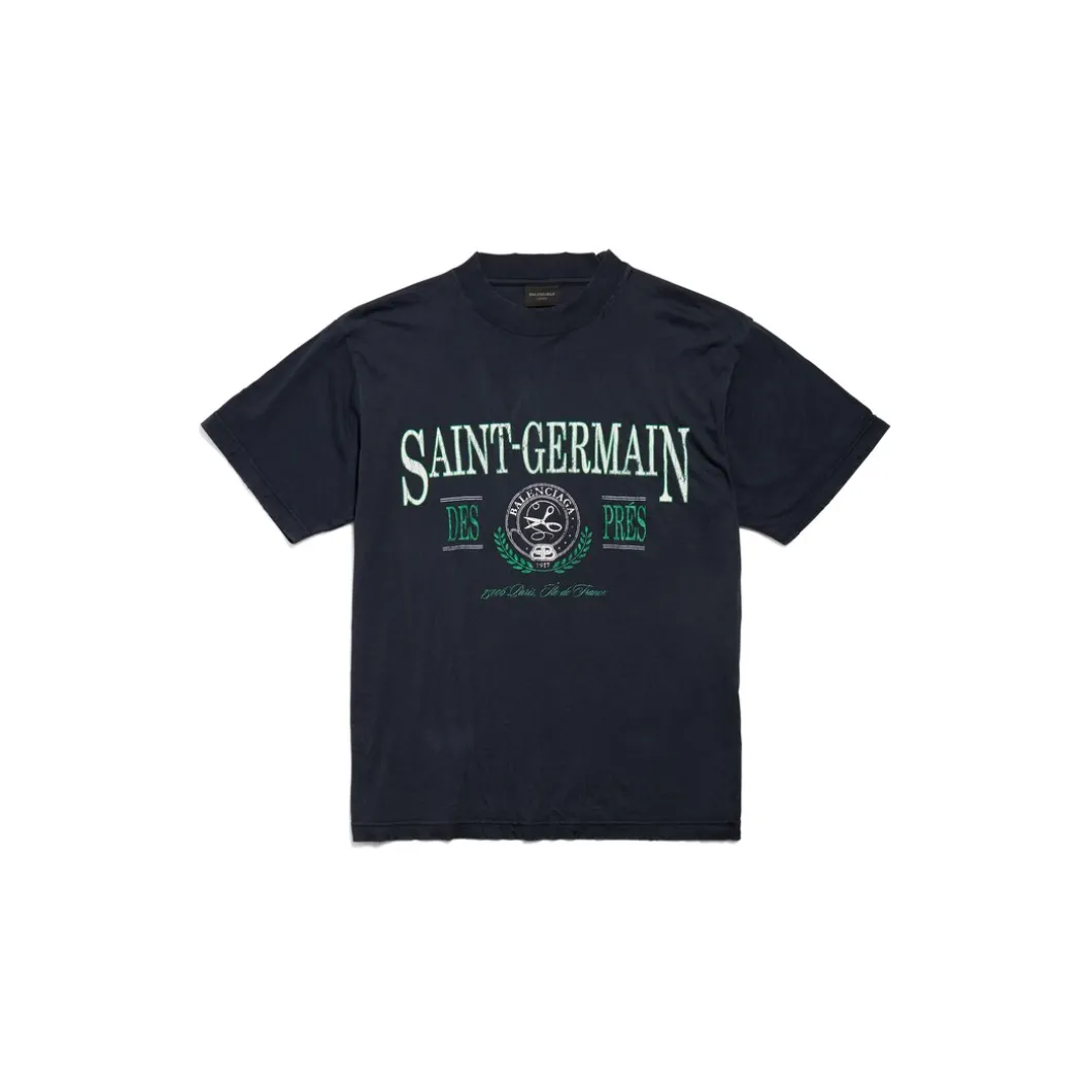 Saint Germain T-shirt Small Fit in Dark Blue