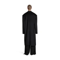 Skater Tailored Coat in Black
