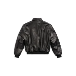 Sporty B Shearling Jacket in Black