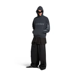 Stencil Type Hoodie Medium Fit in Black