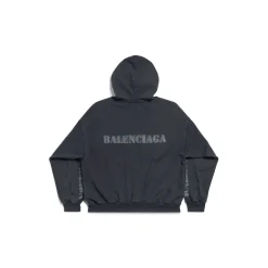Stencil Type Hoodie Medium Fit in Black