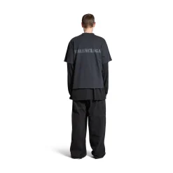 Stencil Type T-shirt Medium Fit in Black