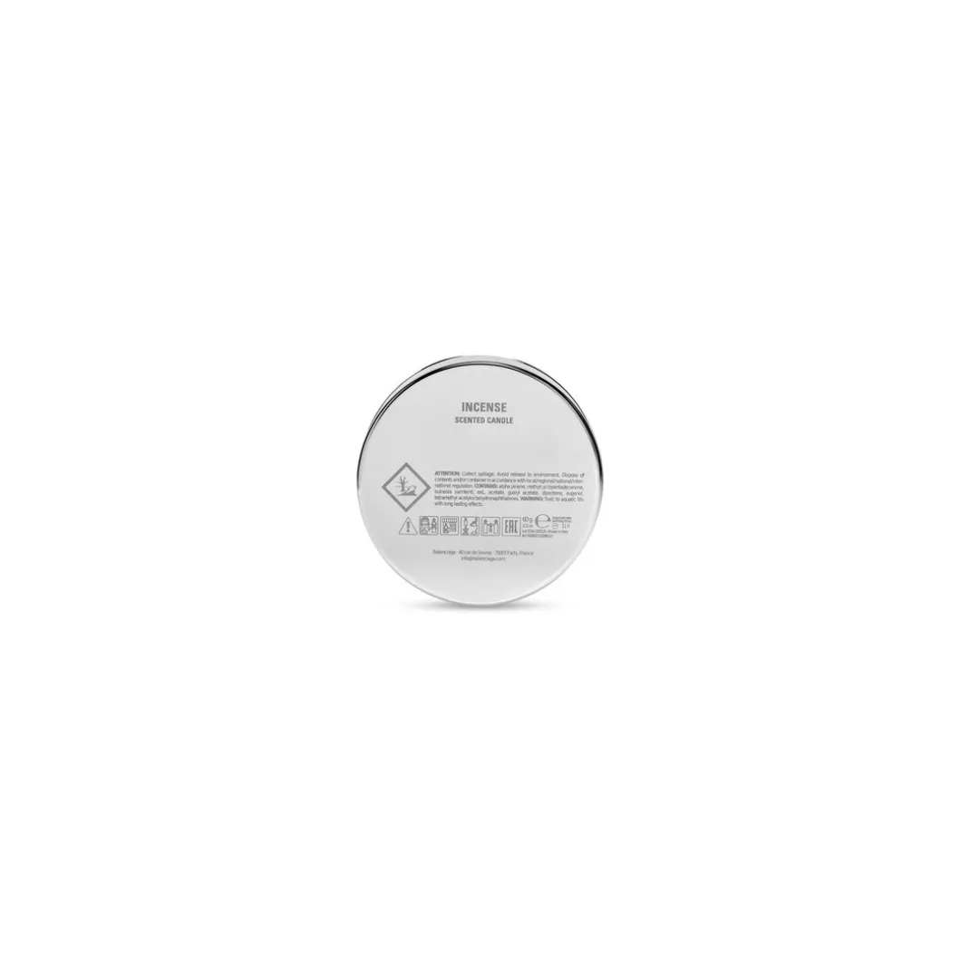 Travel Candle in Silver/white
