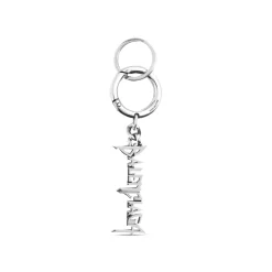 Typo Metal Keychain in Silver