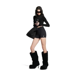 Women's Activewear Cycling Shorts in Black
