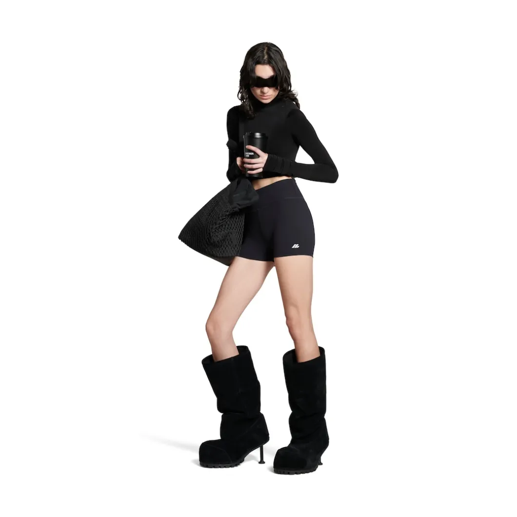 Women's Activewear Cycling Shorts in Black