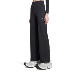 Women's Activewear Flared Slim Pants in Black