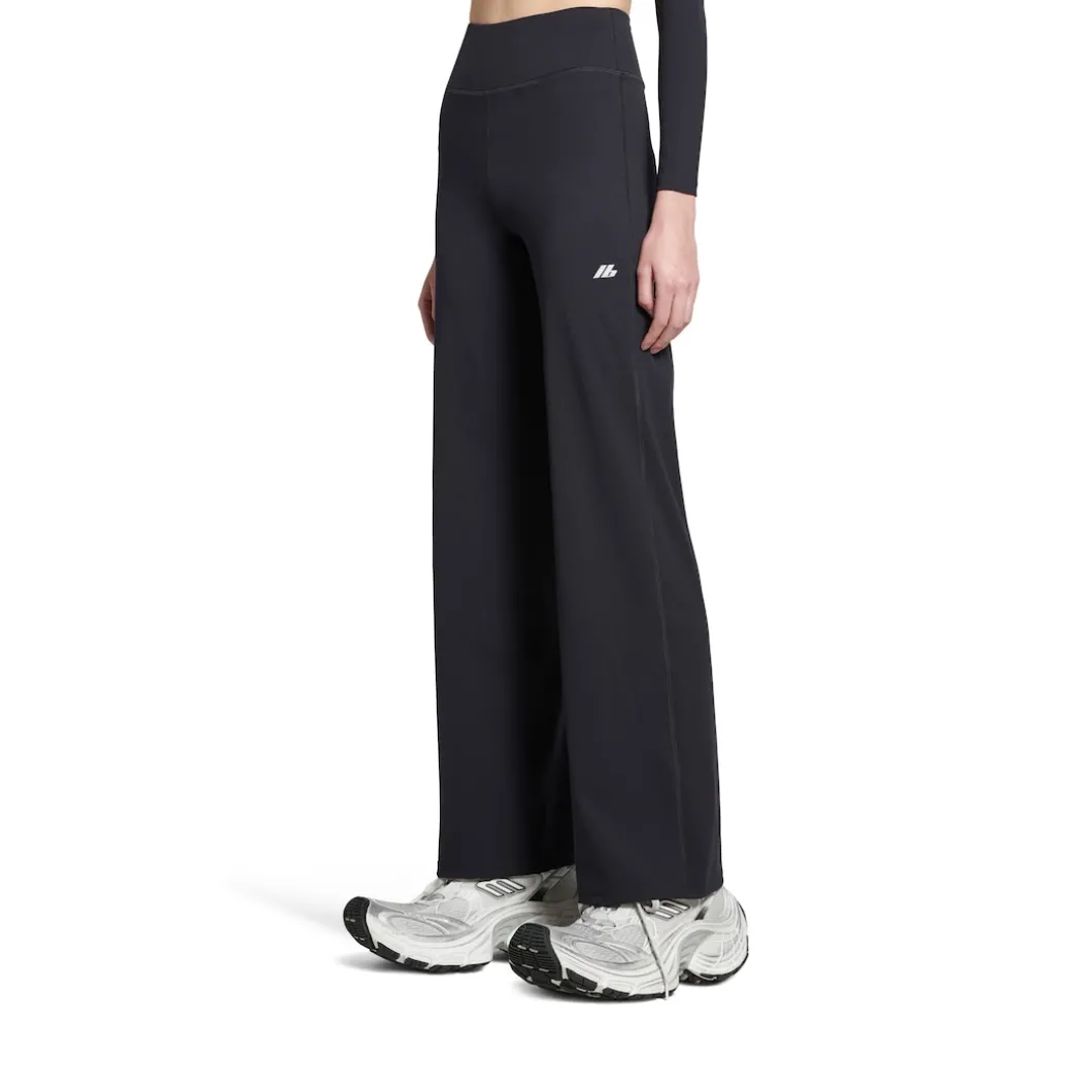 Women's Activewear Flared Slim Pants in Black